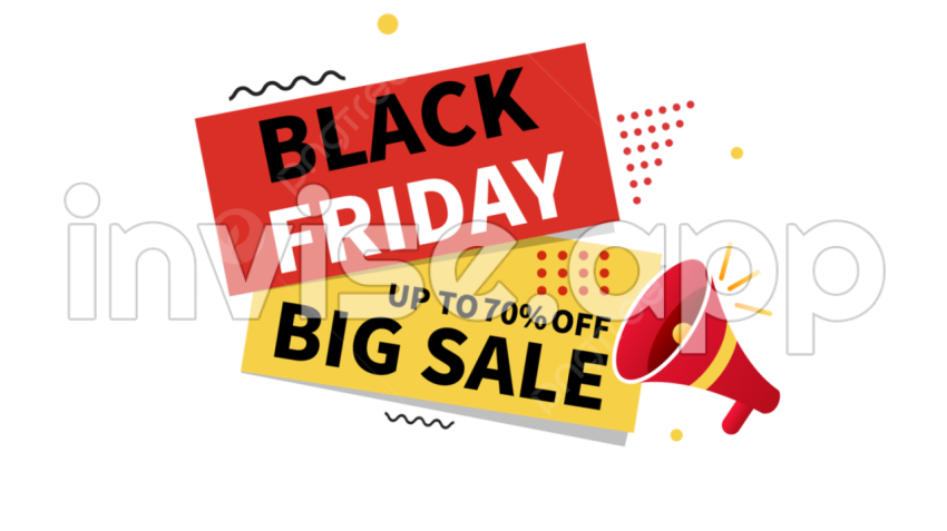 Black Friday Photo. Add - Black Friday Promotion Vector Art , Black Friday Promotional Horn