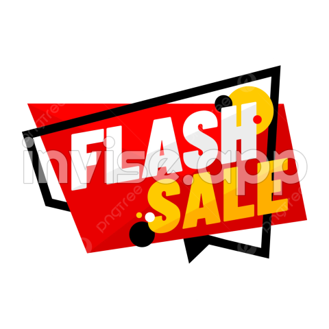 Promo Flash Sale - Red Yellow And Black Flash Sale Vector, Red, Flash, Sale And Vector
