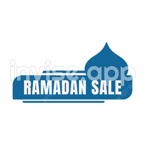Vente De Ramadan En Rectangle Bleu Et Forme De Mosquee Pour La - Ramadan Formal Poster